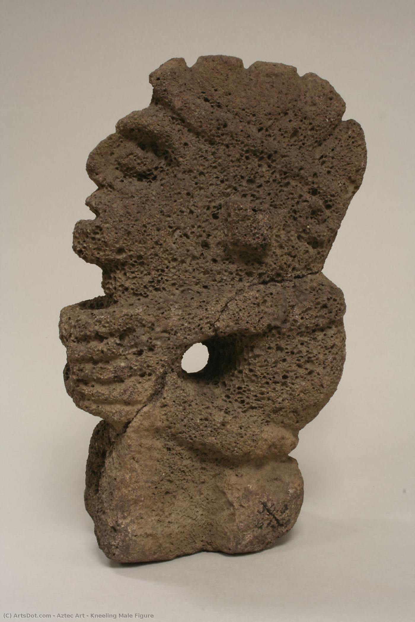 Kneeling Male Figure — Aztecká Říše