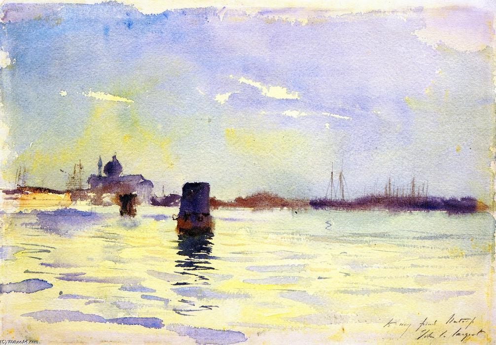 Sur Les Lagunes, Venise (également Connu Sous Le Nom De Vue Depuis Le Bacino, S. Giorgio Maggiore À Gauche, Venise) — John Singer Sargent