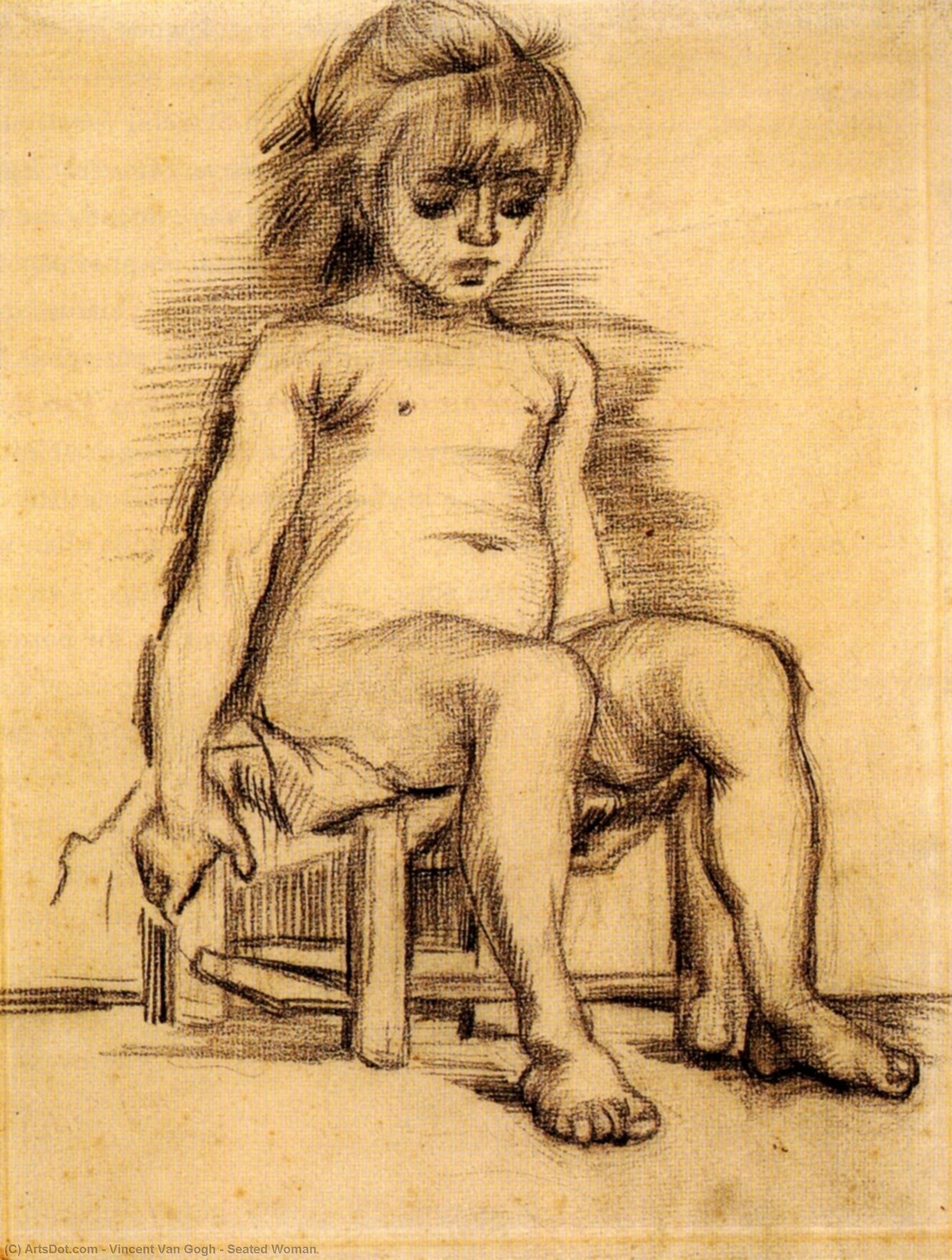 امرأة جالسة — فنسنت فان جوخ