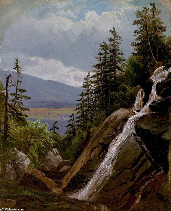 Mountain Waterfall — Alfred Thompson Bricher
