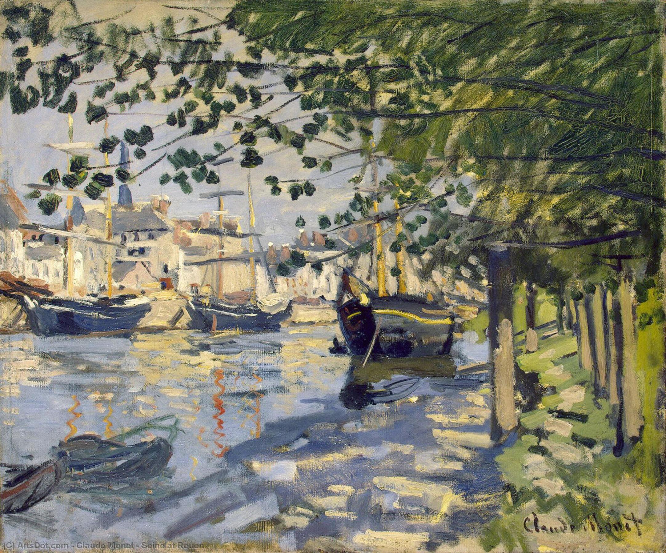 Seine At Rouen — Клод Моне