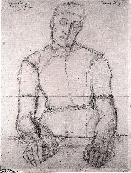 Study To The War-women - — Albin Egger Lienz