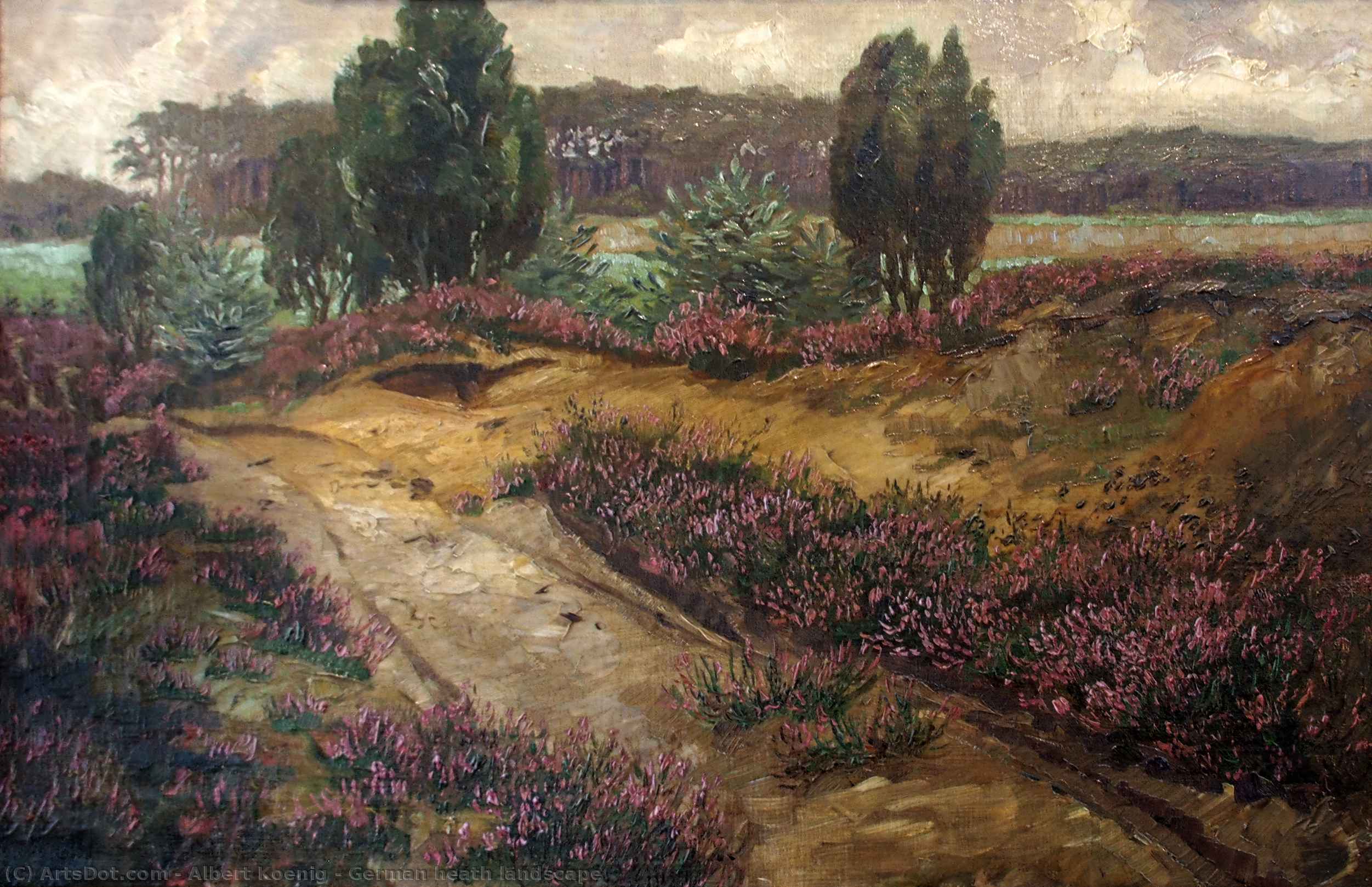 German Heath Landscape — Albert Koenig