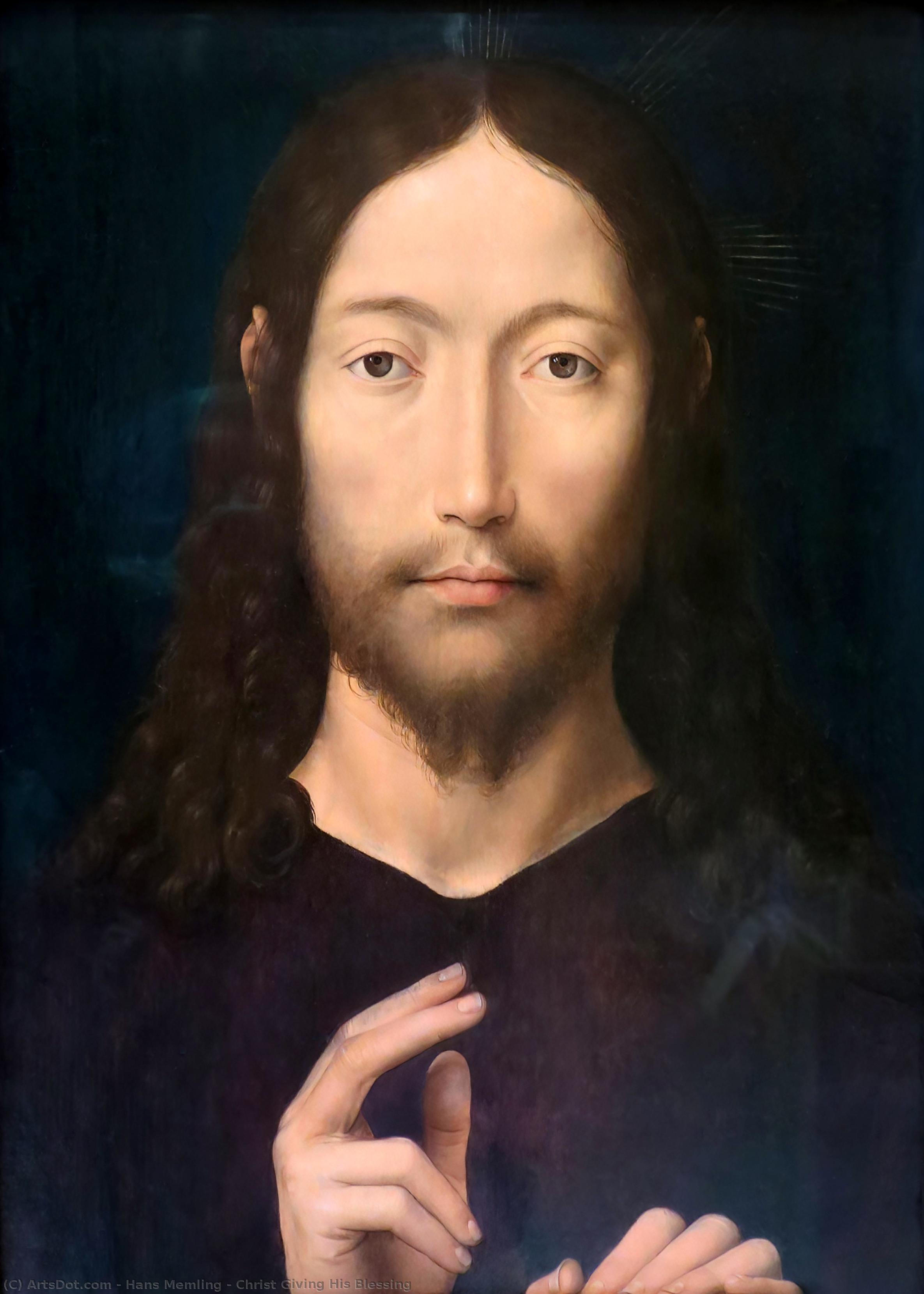 Christ Giving His Blessing — Memling, Hans