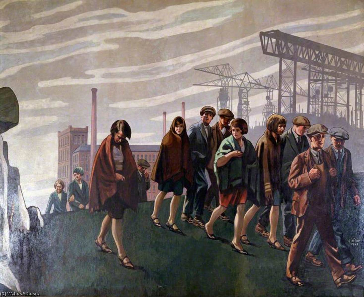 Ulster Past And Present (mural) — William Conor