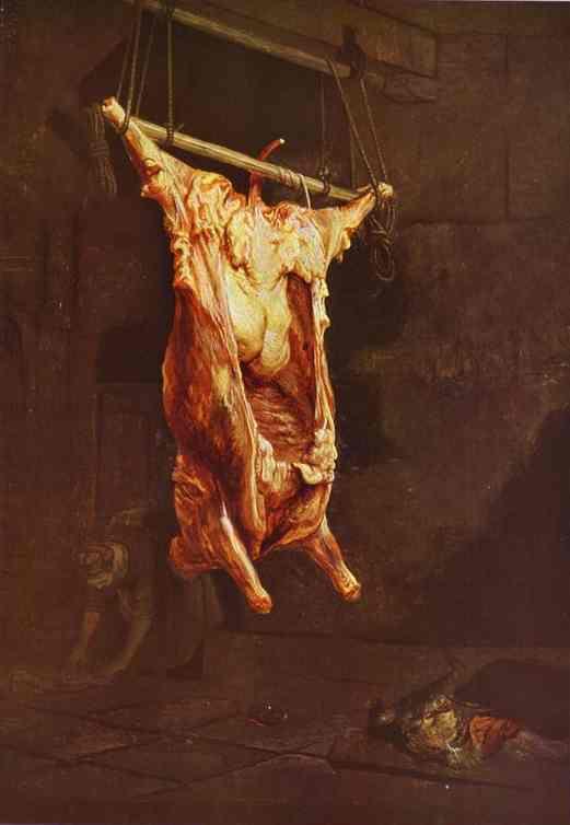 Slaughtered Ox — Rembrandt Van Rijn