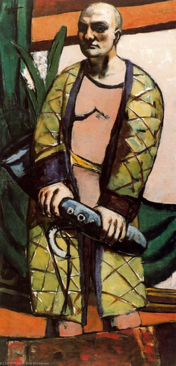 Self-portrait With Saxofon — Max Beckmann