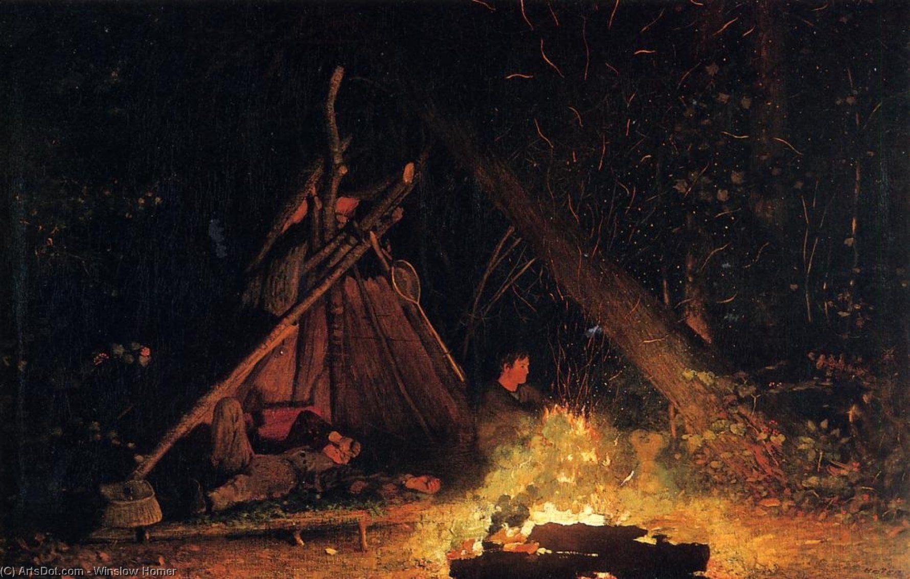Fogata — Winslow Homer