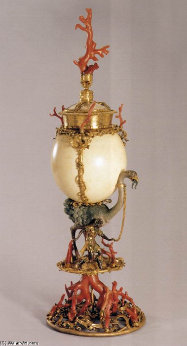 Ostrich Egg Standing Cup — Clement Kicklinger