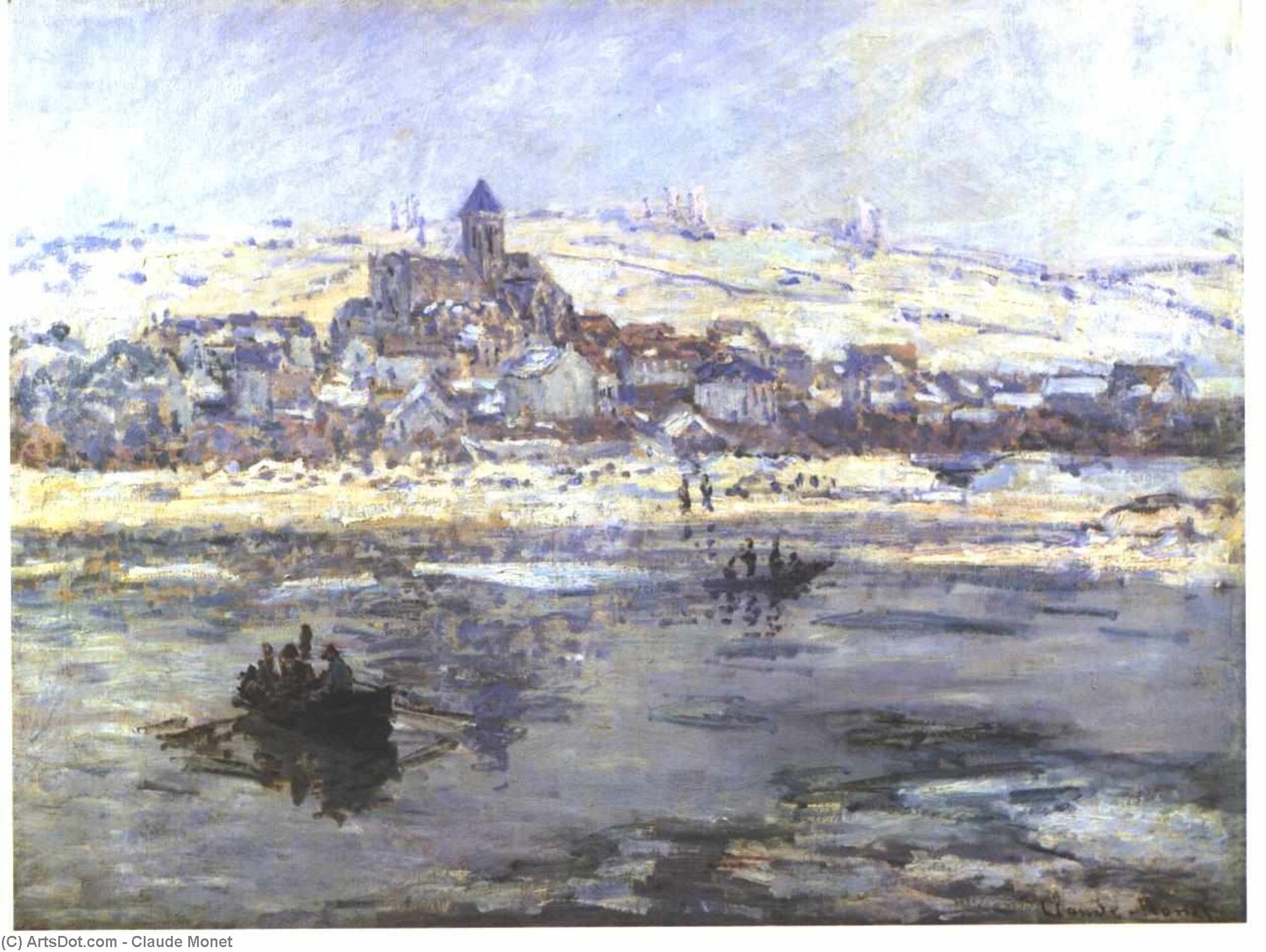 Vétheuil Im Winter, Oder Frick Co — Claude Monet