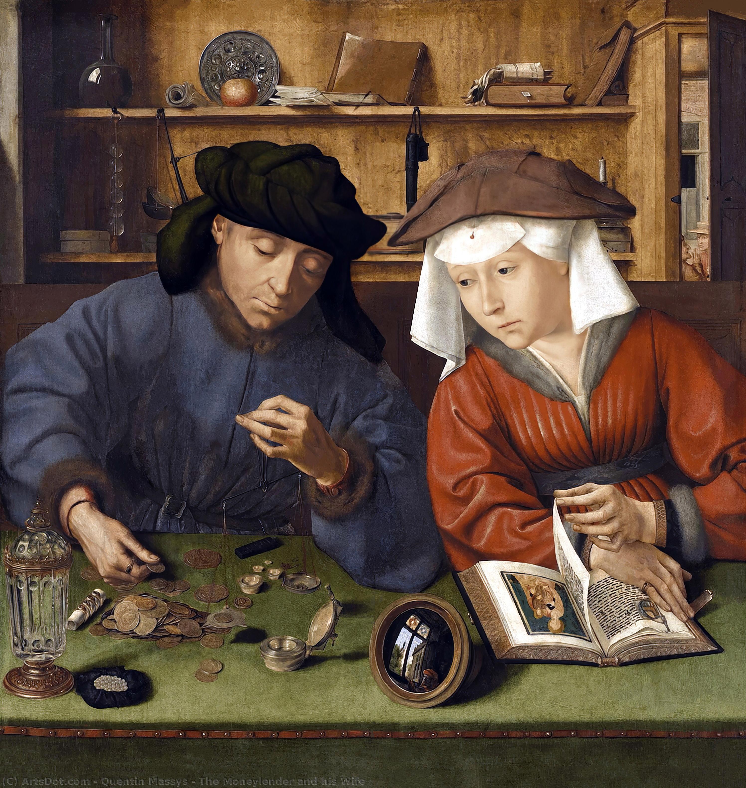 The Moneylender And His Wife — Quentin Massys