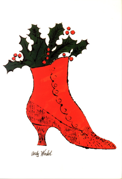 Untitled (red Boot Wit Holly) — Andy Warhol