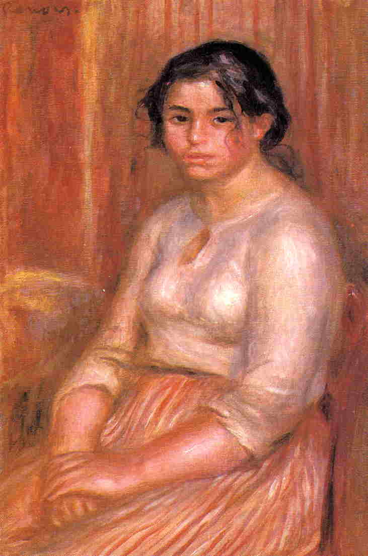 Gabrielle Seated — Pierre-auguste Renoir