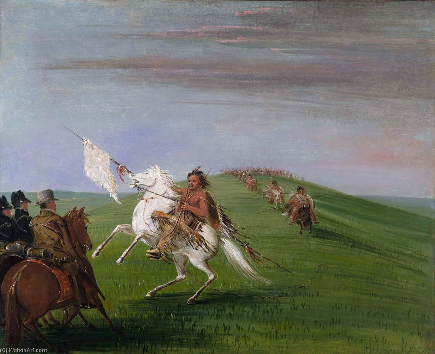 Comanche Meeting The Dragoons — George Catlin
