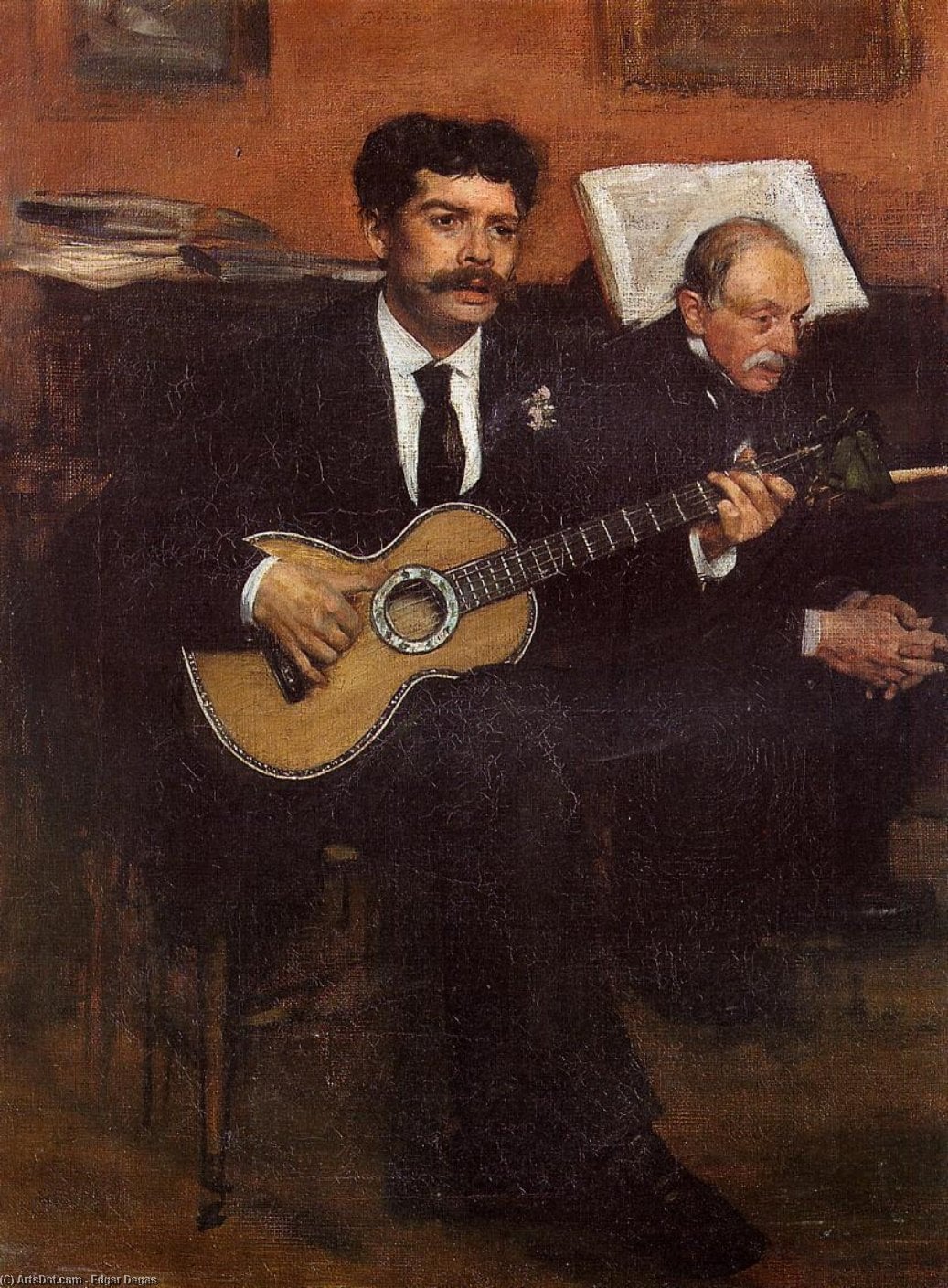 Portrait Of Pagens And Auguste De Gas — Edgar Degas