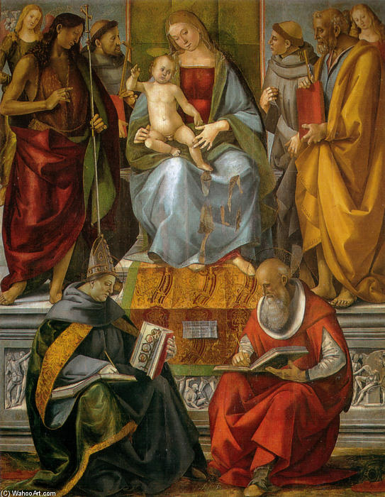 Virgin Enthroned With Saints — Luca Signorelli