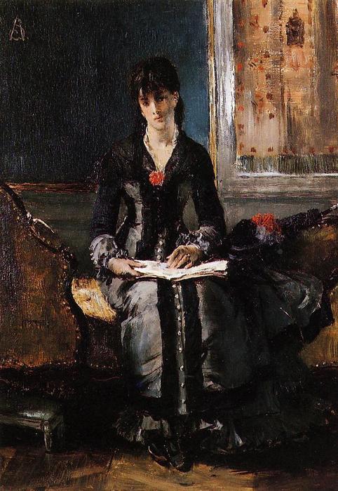 Portrait Of A Young Woman — Alfred Stevens