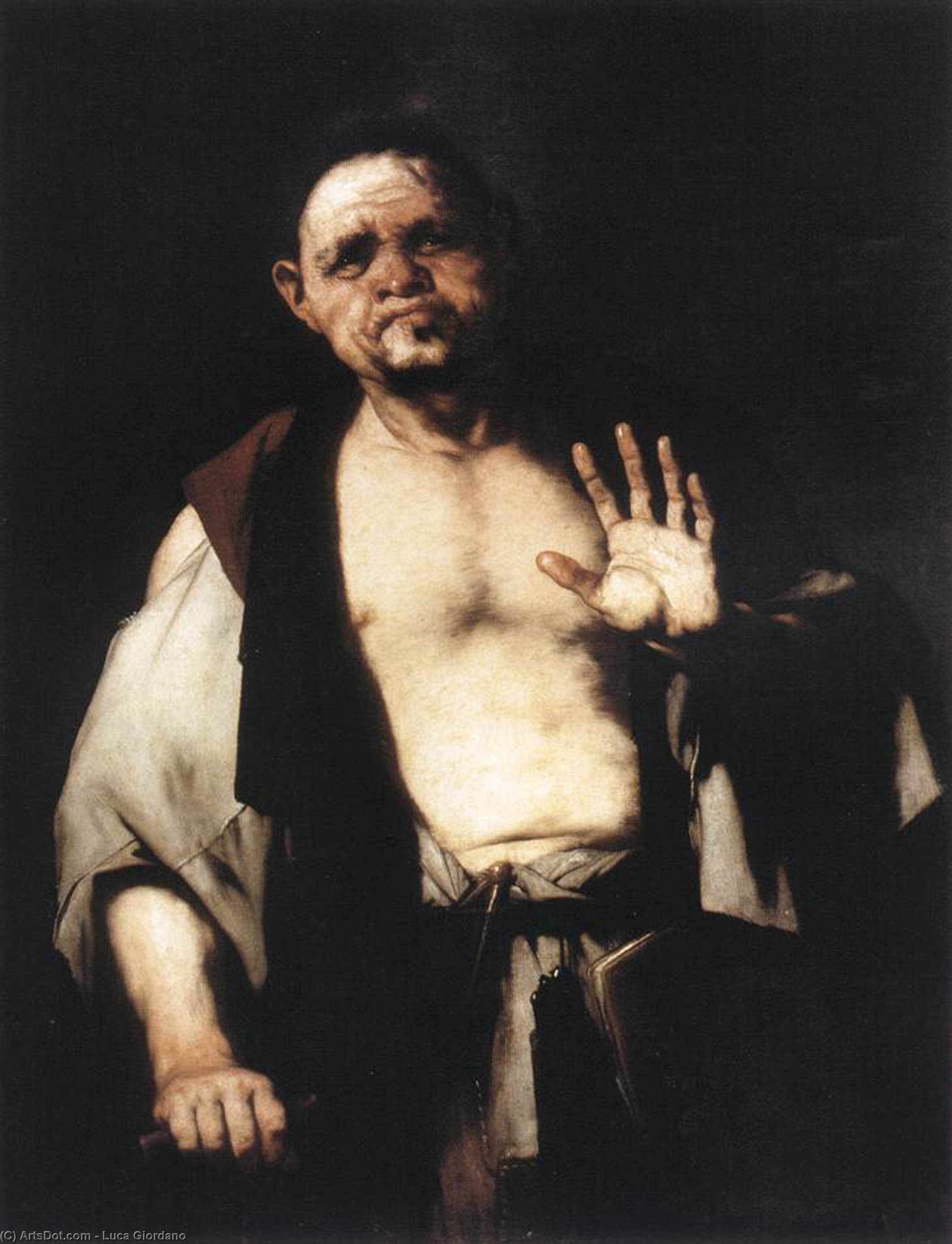 The Philosopher Cratetes — Luca Giordano