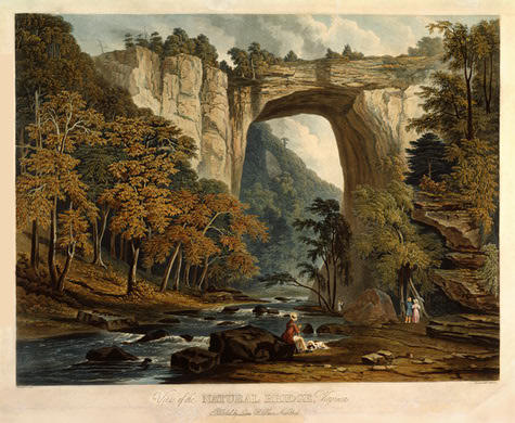 View Of The Natural Bridge — William James Bennett