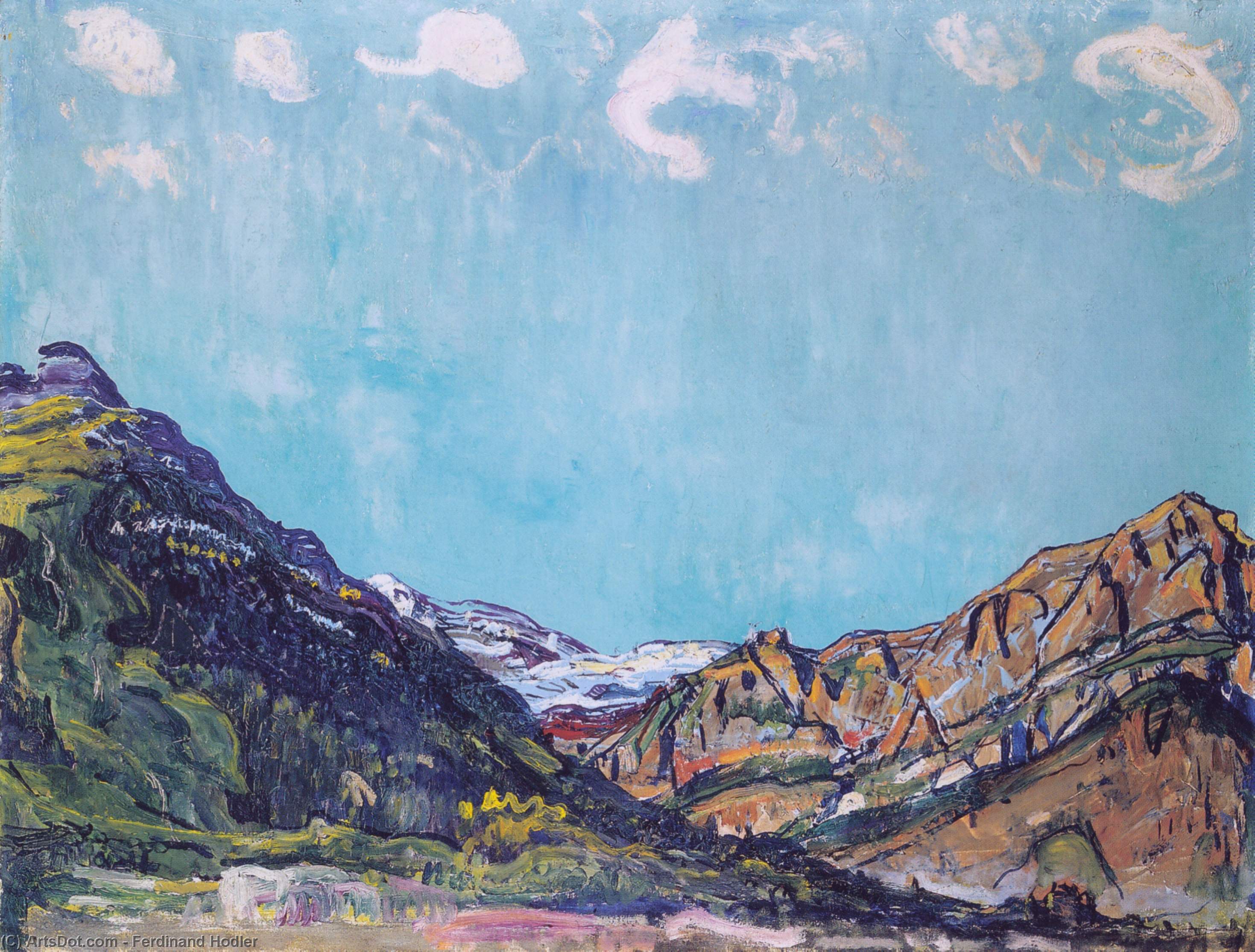 Landscape Near Champery — Фердинанд Ходлер