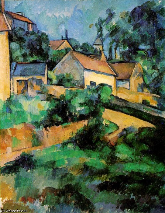 La Strada Curva A Montgeroult — Paul Cézanne