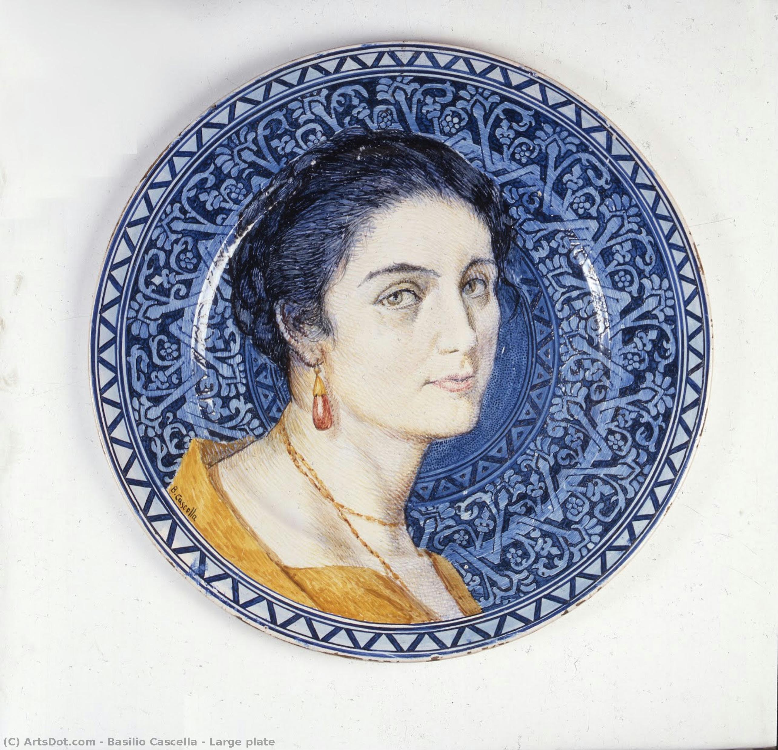Large Plate — Basilio Cascella