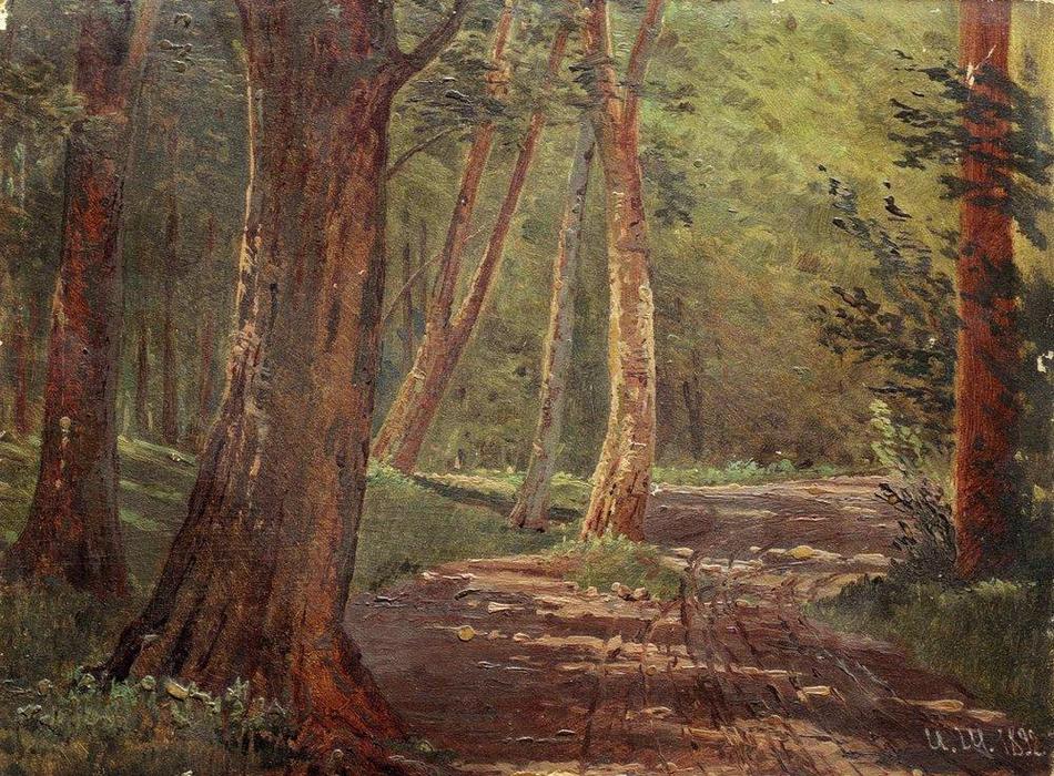 Forest Road — Ivan Ivanovich Shishkin