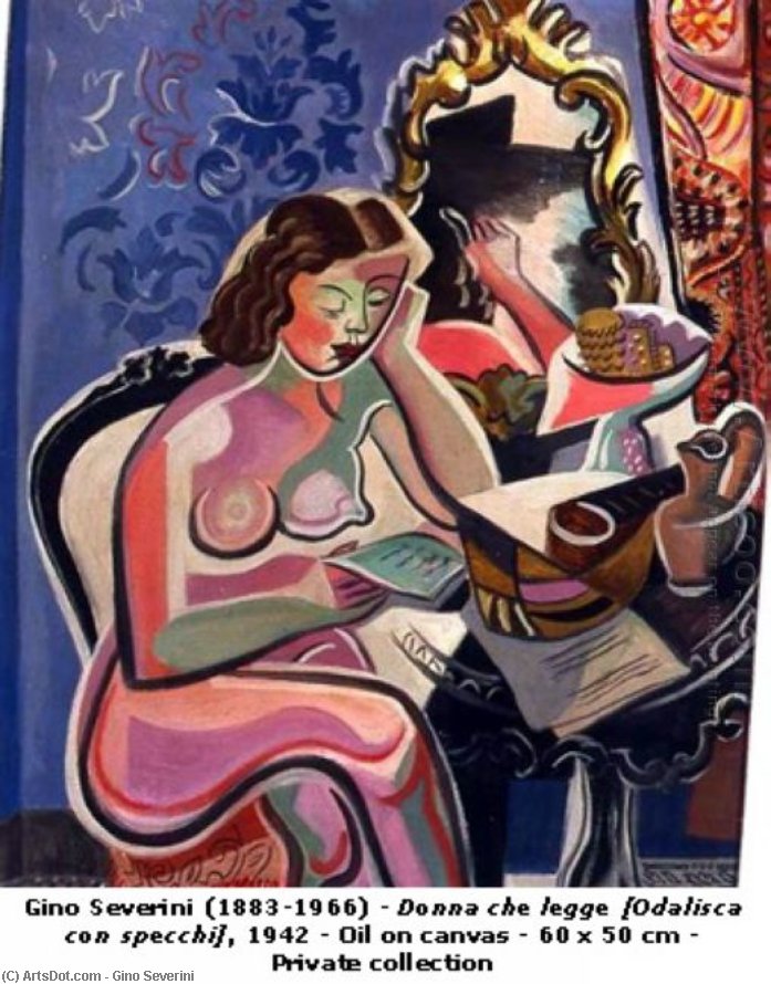Odalisque With Mirrors — Gino Severini