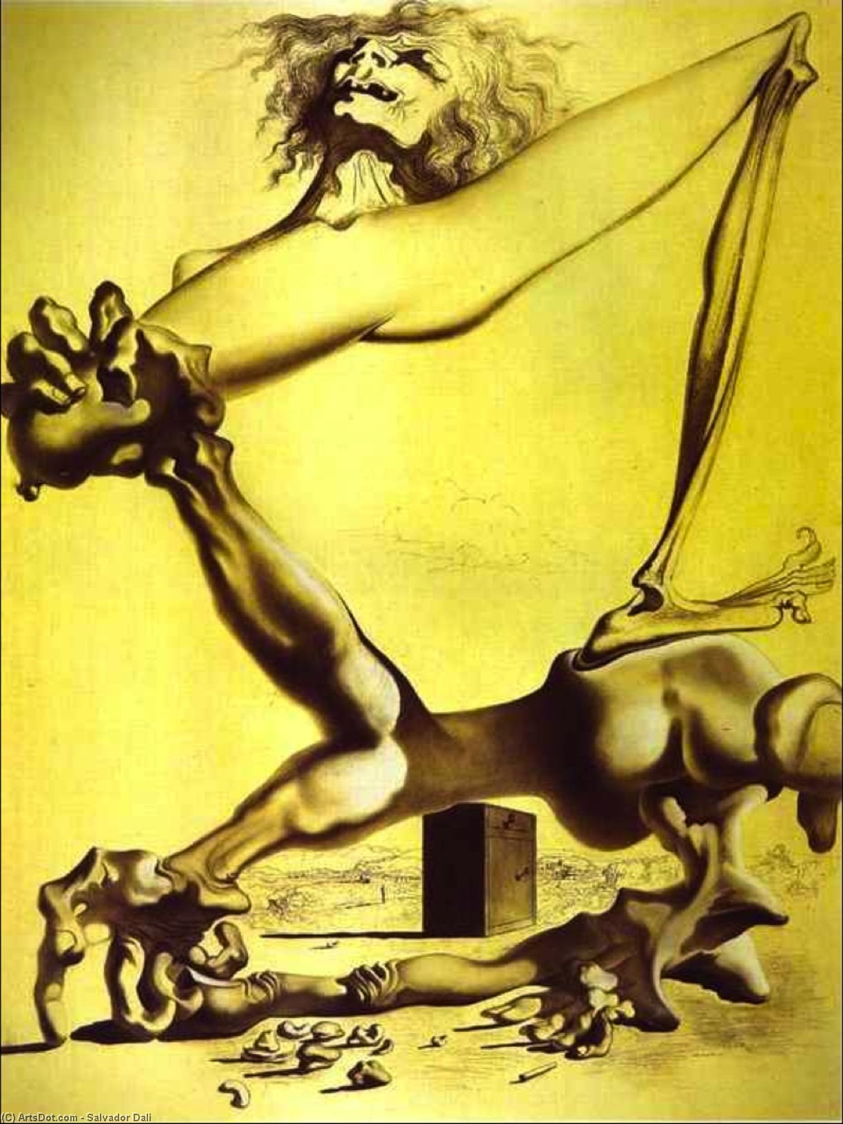 Soft Construction With Boiled Beans (premonition Of Civil War) — Salvador Dalí