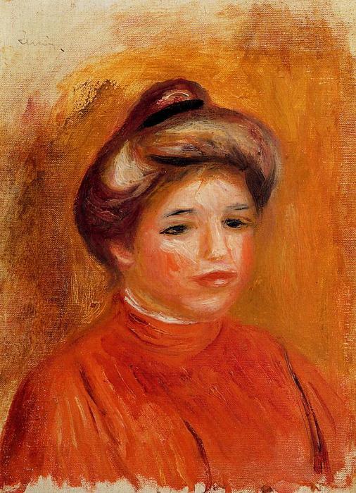 Kvindehoved 6 — Pierre-auguste Renoir