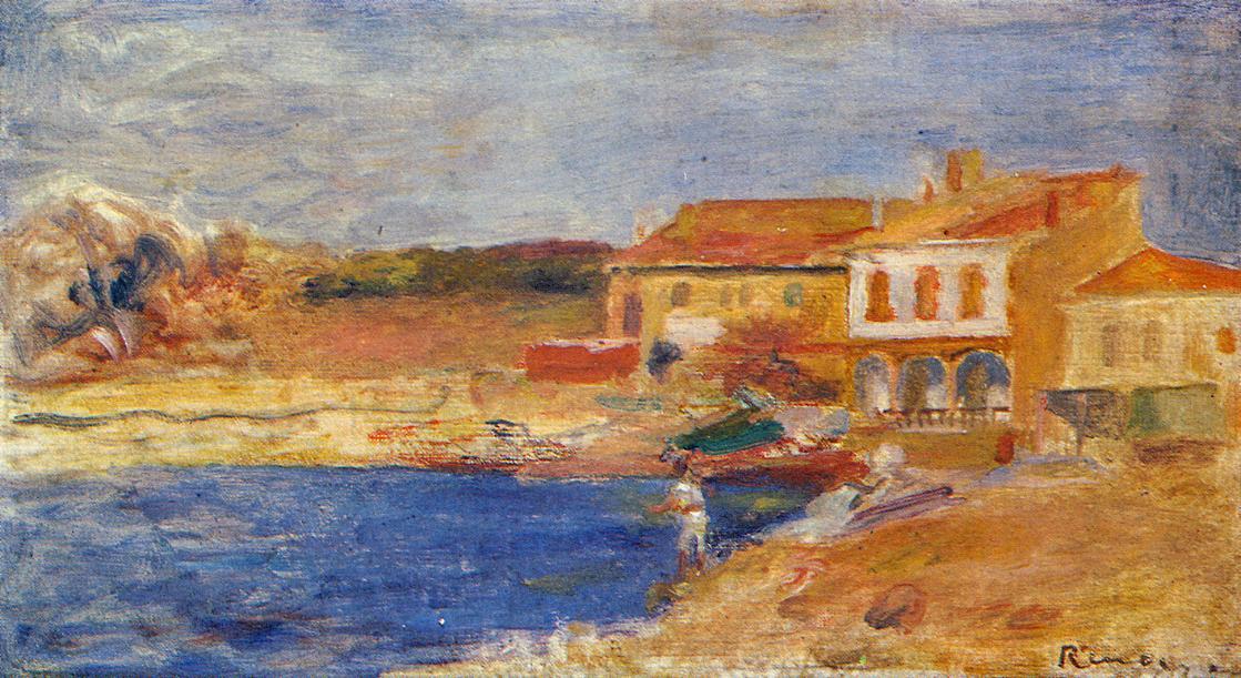 Häuser Am Meer — Pierre-auguste Renoir