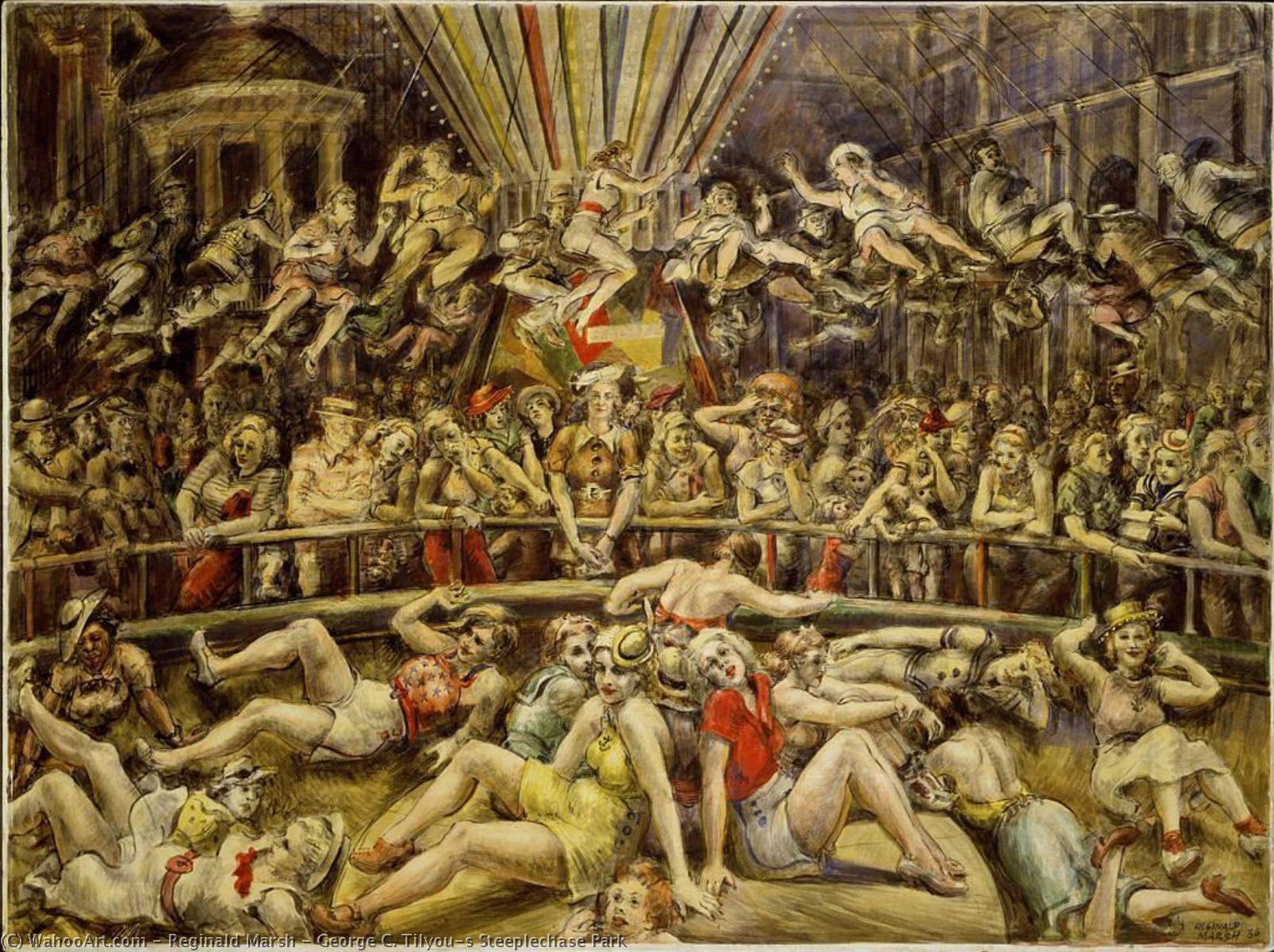 George C. Tilyou's Steeplechase Park — Reginald Marsh
