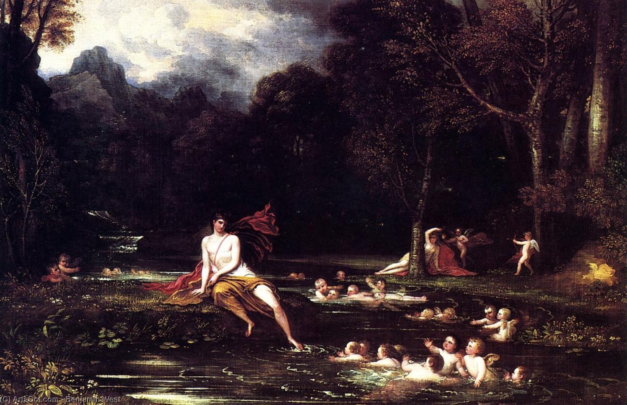 Narcissus And Echo — Benjamin West