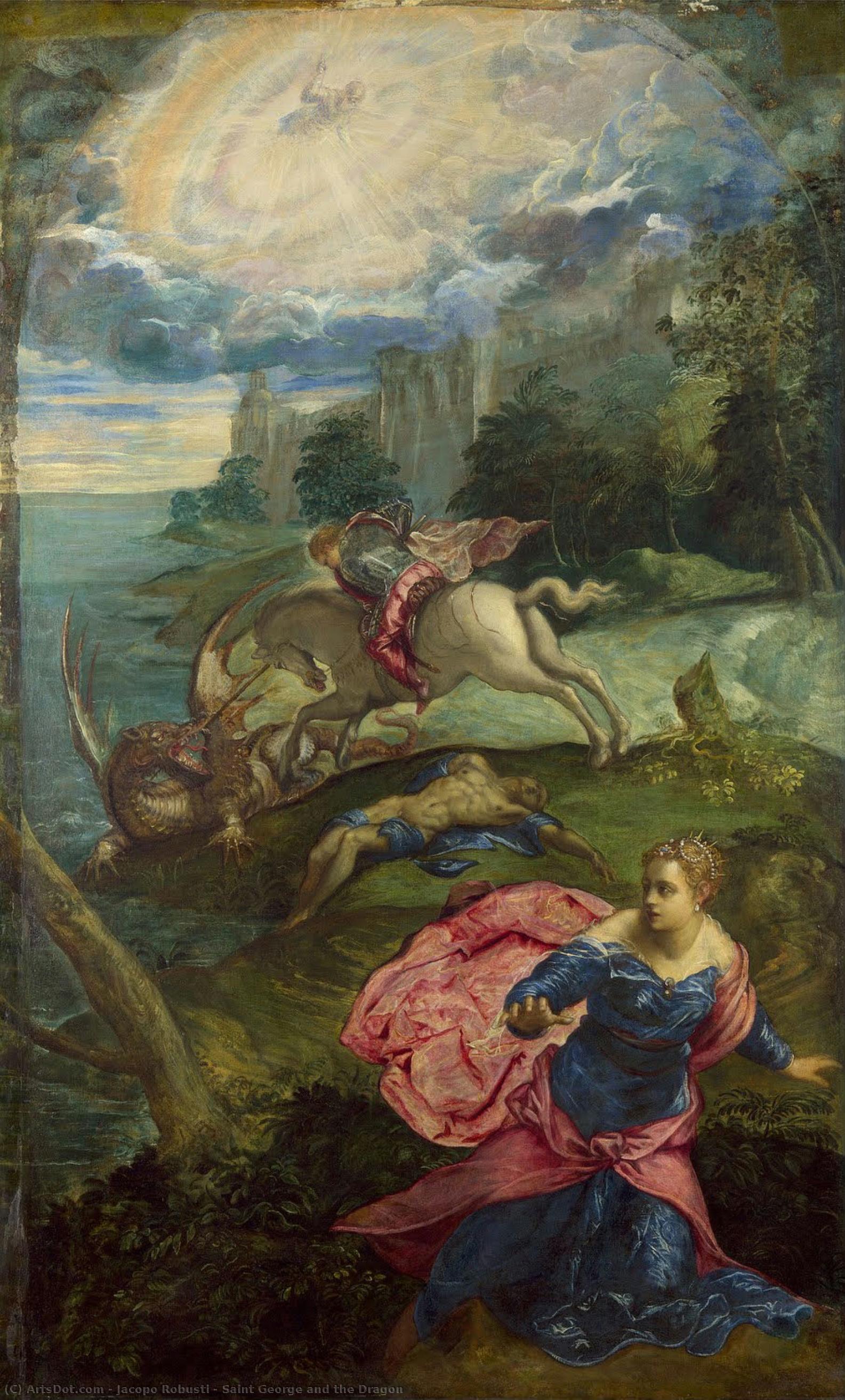 San Jorge Y El Dragón — Jacopo Robusti