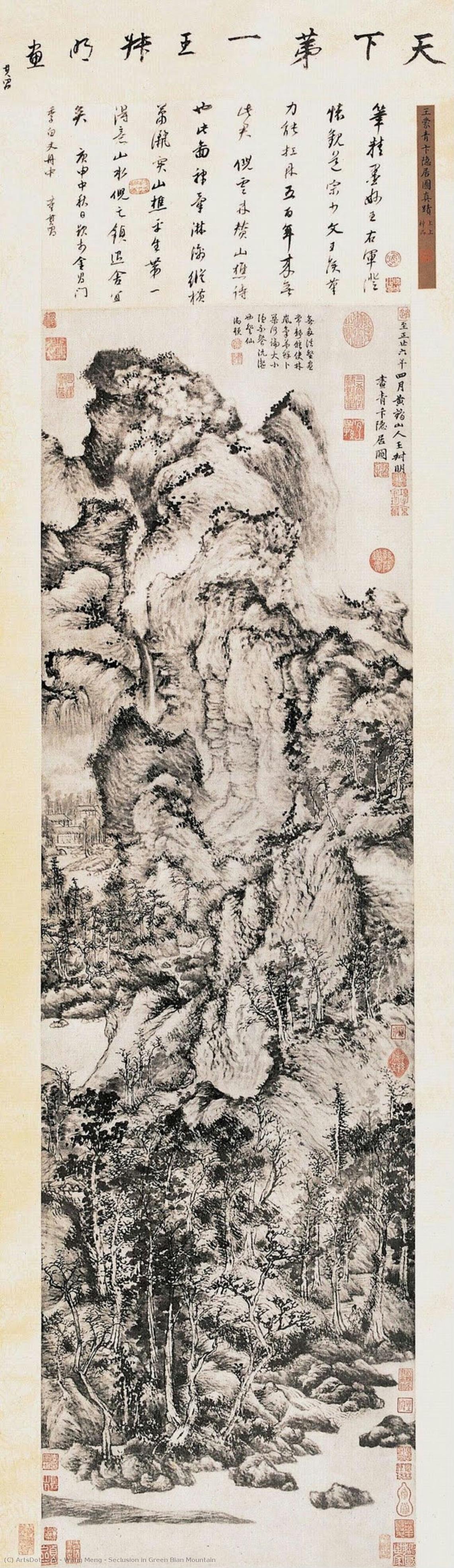 Seclusion In Green Bian Mountain — Wang Meng