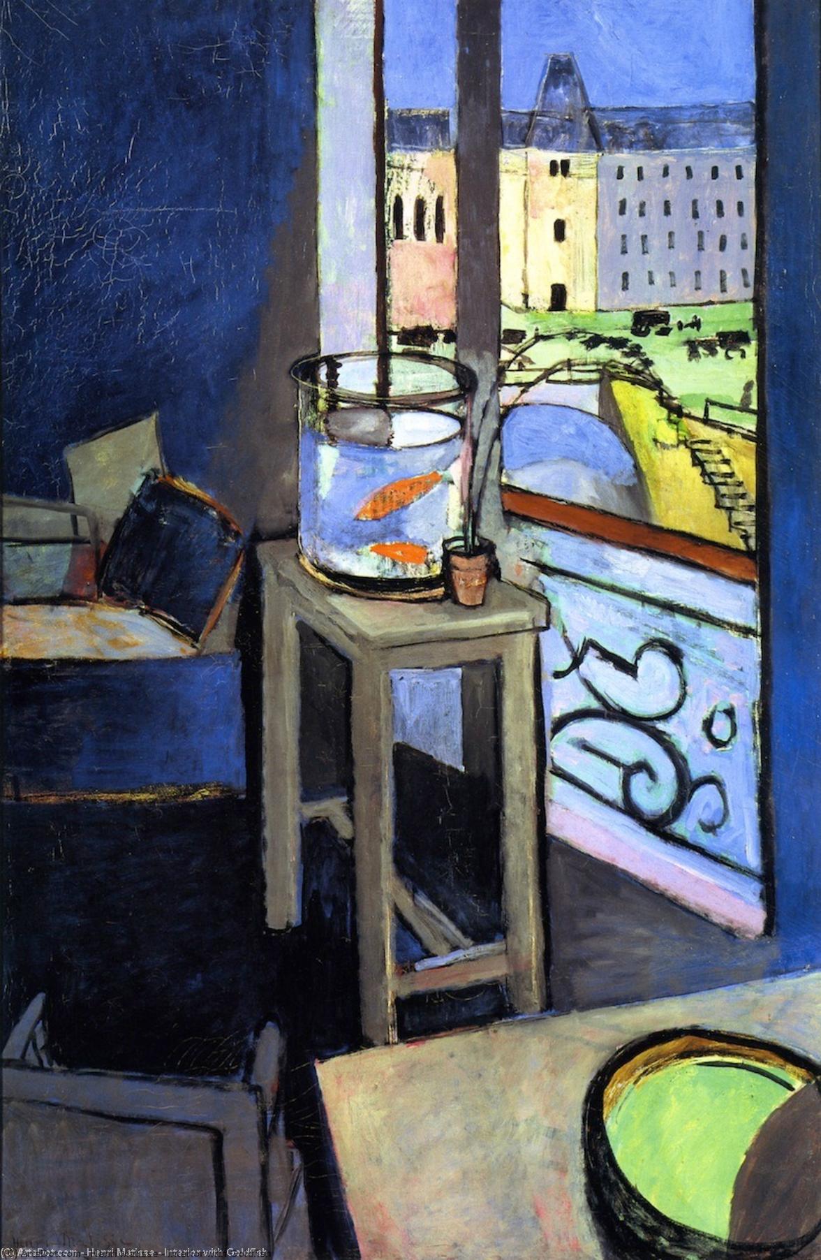 Interior With Goldfish — 앙리 마티스