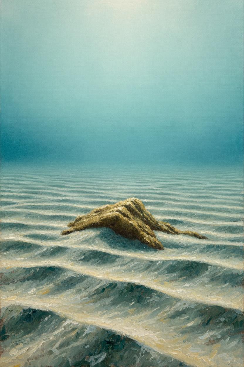 Solitude En Cyan : Le Vide Rythmique — Inès Tessier