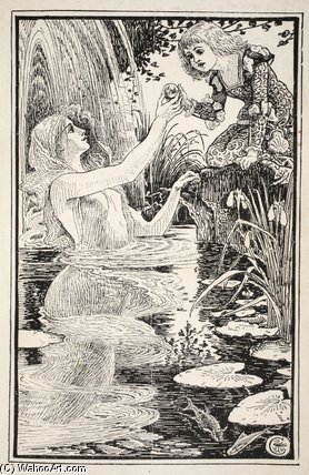 I Am Here Dearest Little One — Walter Crane