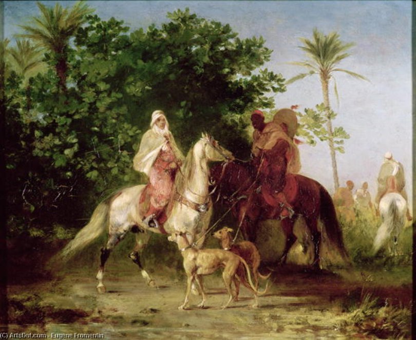 Departing For The Hunt - — Eugène Fromentin