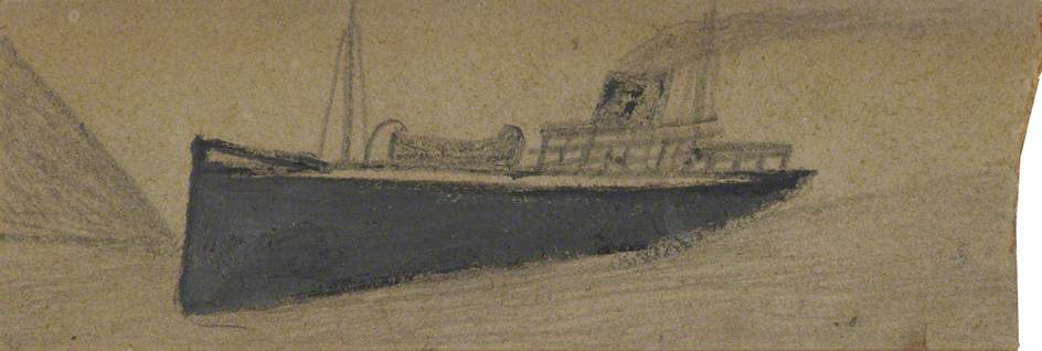 Grey Steam Boat — Alfred Wallis