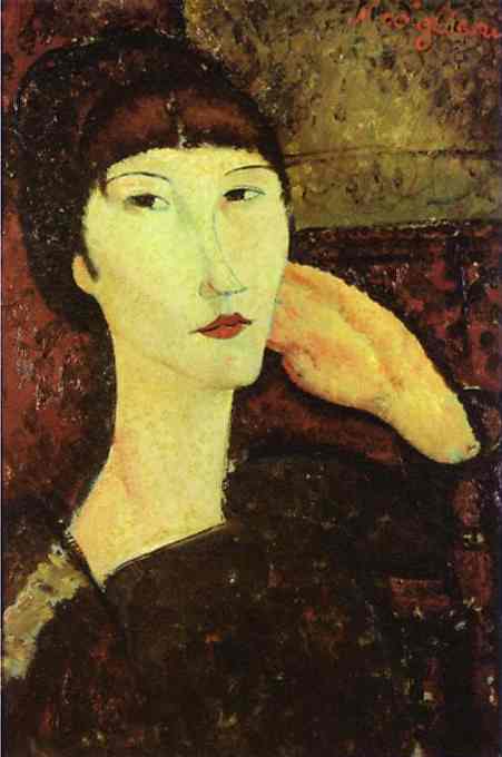 Adrienne (donna Con Bangs) — Amedeo Modigliani