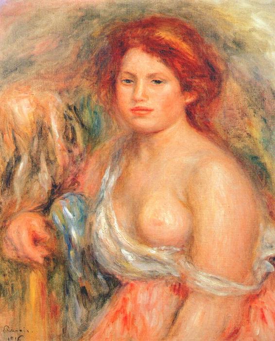 Model With Bare Breast — Pjero Augustas Renaras