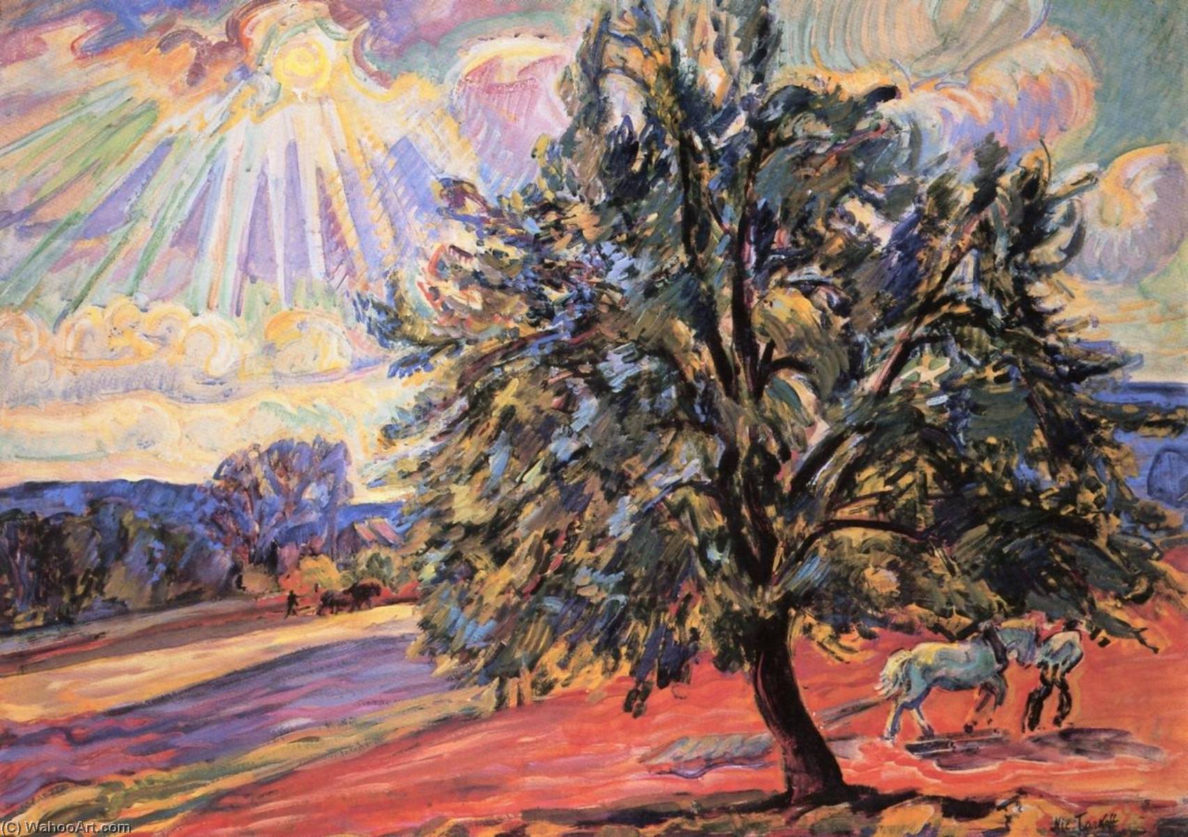 Landscape With Fields Under The Sun — Nicolas Tarkhoff