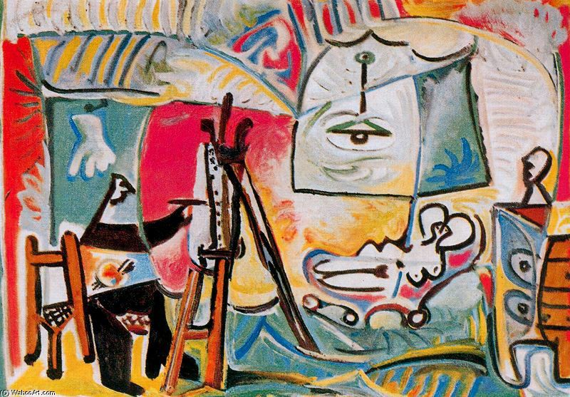 The Painter And His Model 12 — Pablo Picasso