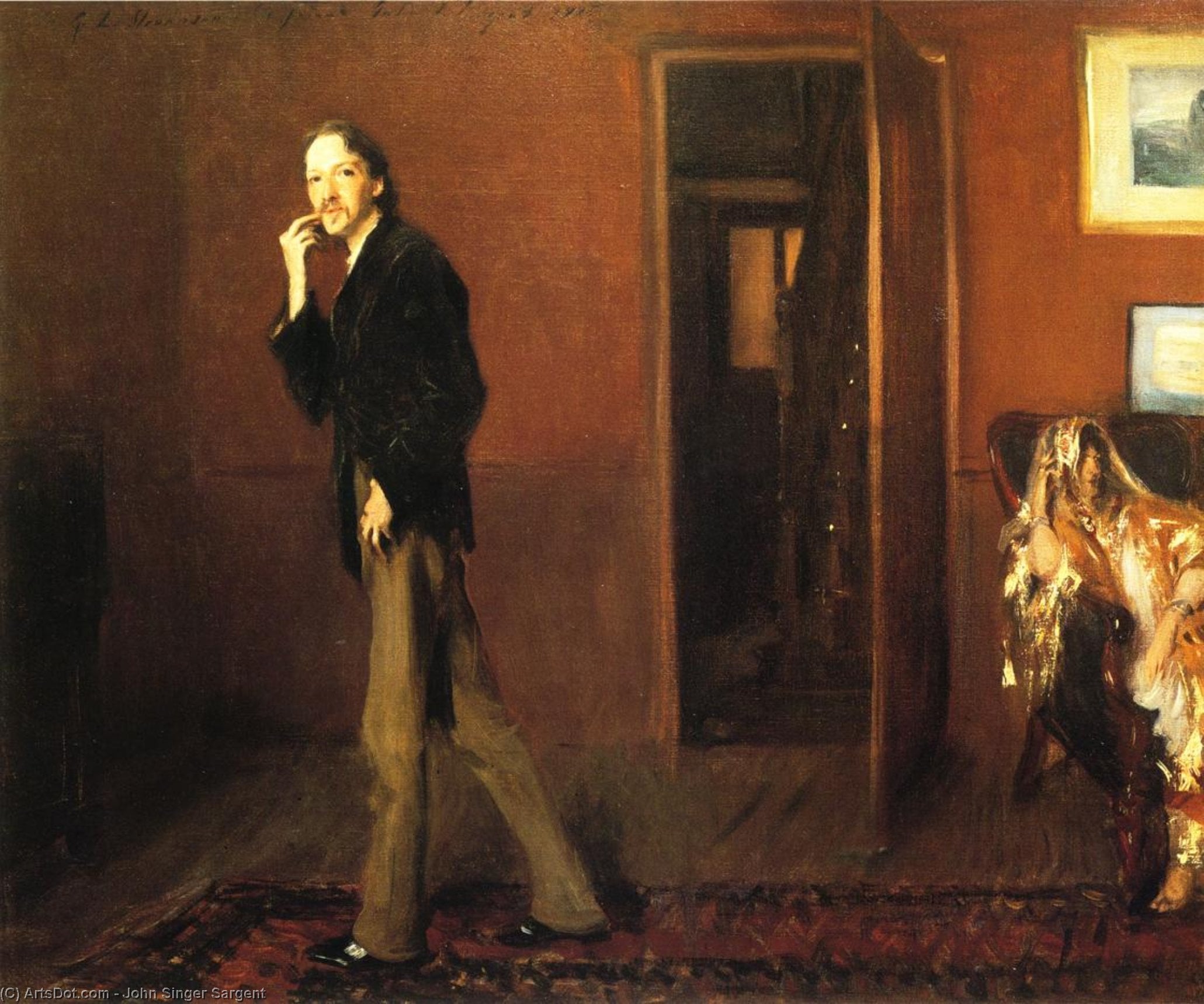 Robert Louis Stevenson E Sua Esposa — John Singer Sargent