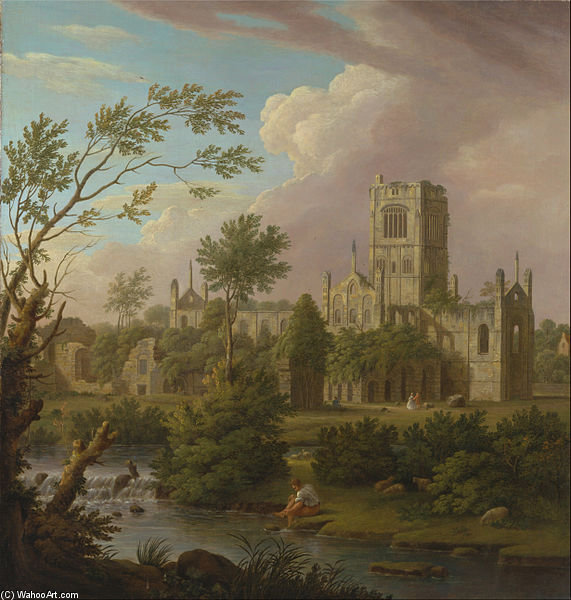 Kirkstall Abbey, Yorkshire — George Washington Lambert