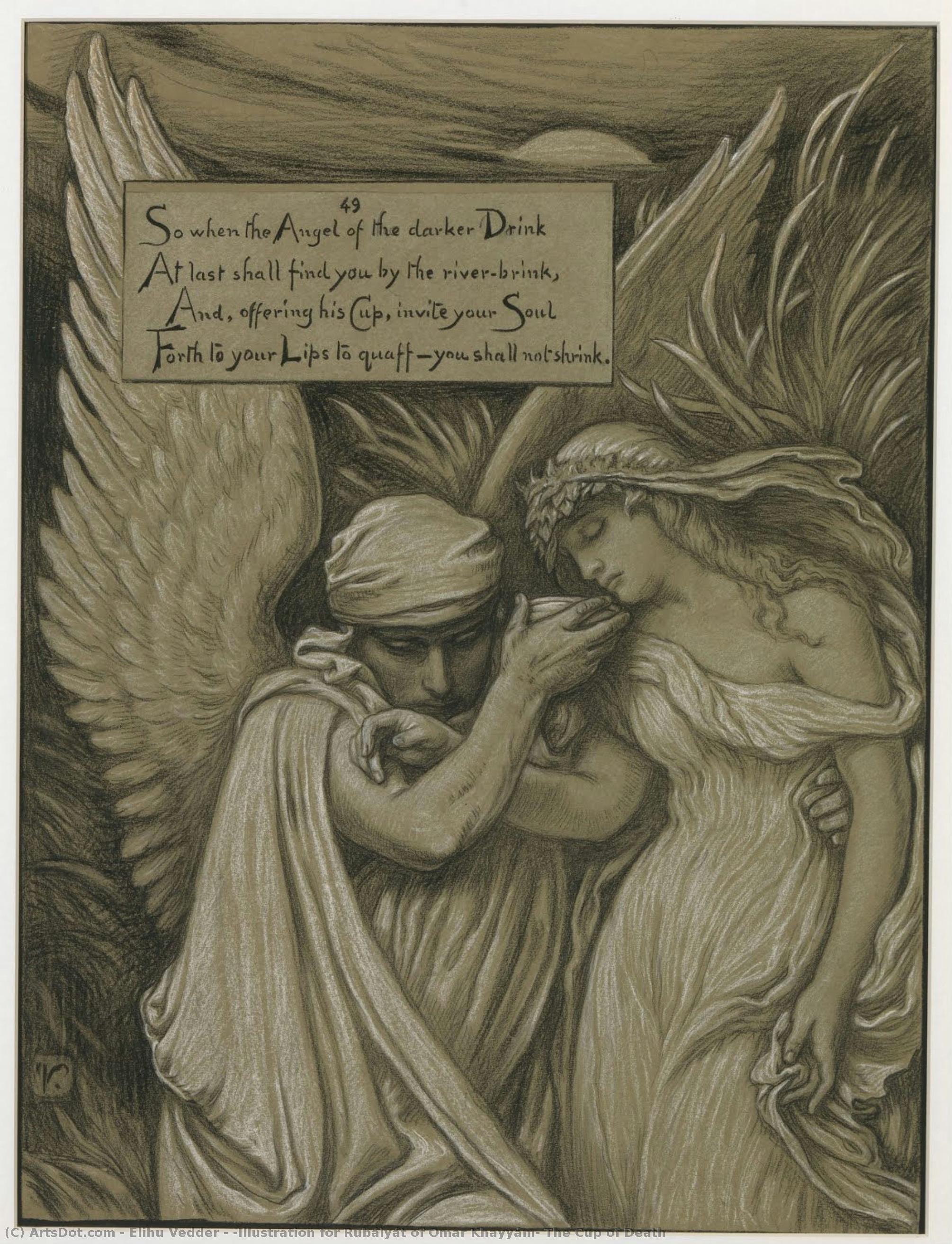 (illustration Für Die Rubáiyát Des Omar Khayyám) Der Kelch Des Todes — Elihu Vedder