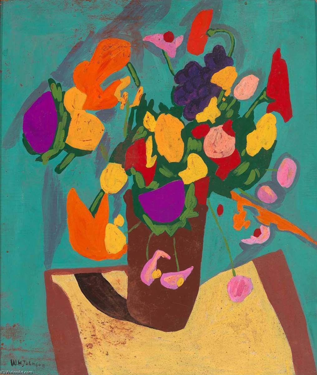 Still Life Flowers — William H. Johnson