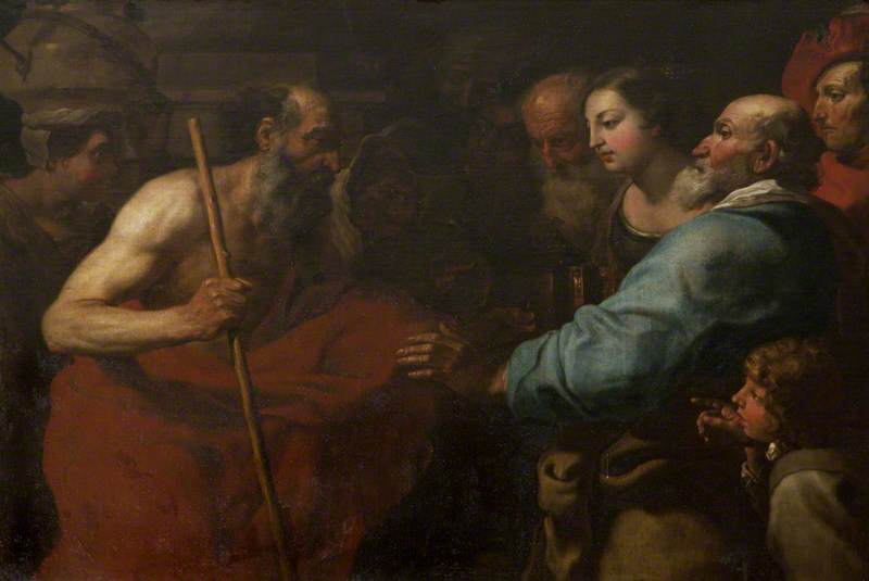 Diogenes With His Lantern — Gioacchino Assereto