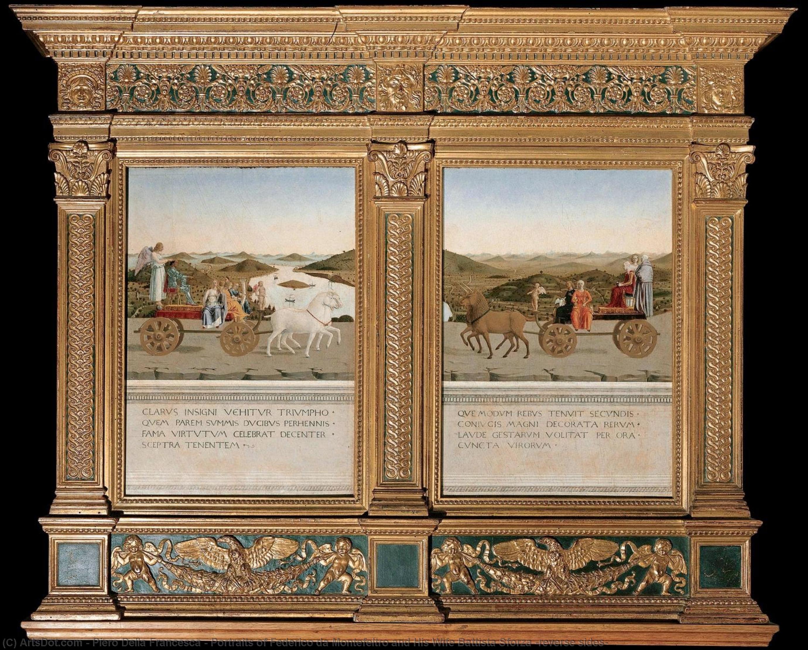 Portrætter Af Federico Da Montefeltro Og Hans Kone Battista Sforza (bagside) — Piero Della Francesca